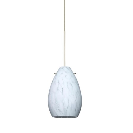 Besa Lighting Besa Pendant Pera 6 Satin Nickel Carrera 1x50W Halogen RXP-171319-SN